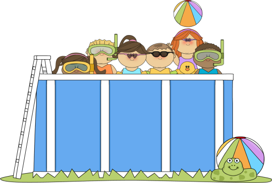 Kids Swimming Clip Art Image - Swimming (550x371)