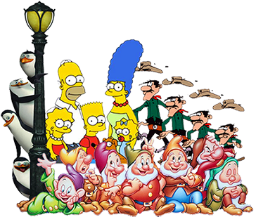 Costume Ideas Of Famous Groups From Cartoons - White And The Seven Dwarfs (400x400)