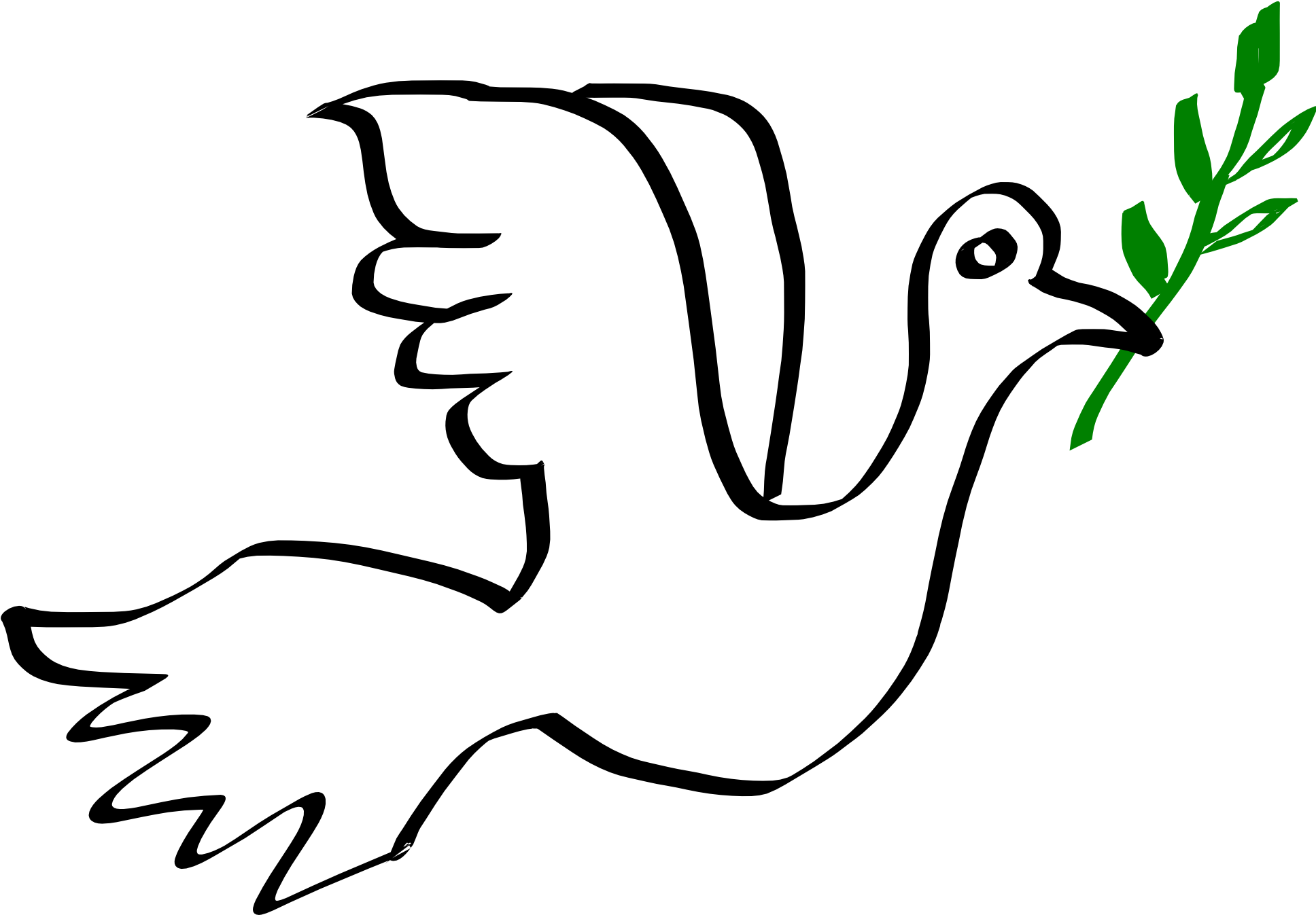 Peace On Earth Clip Art Picture Medium Size - Personalisierte Taube Des Friedensvogels Rundes Keramik (2400x3394)