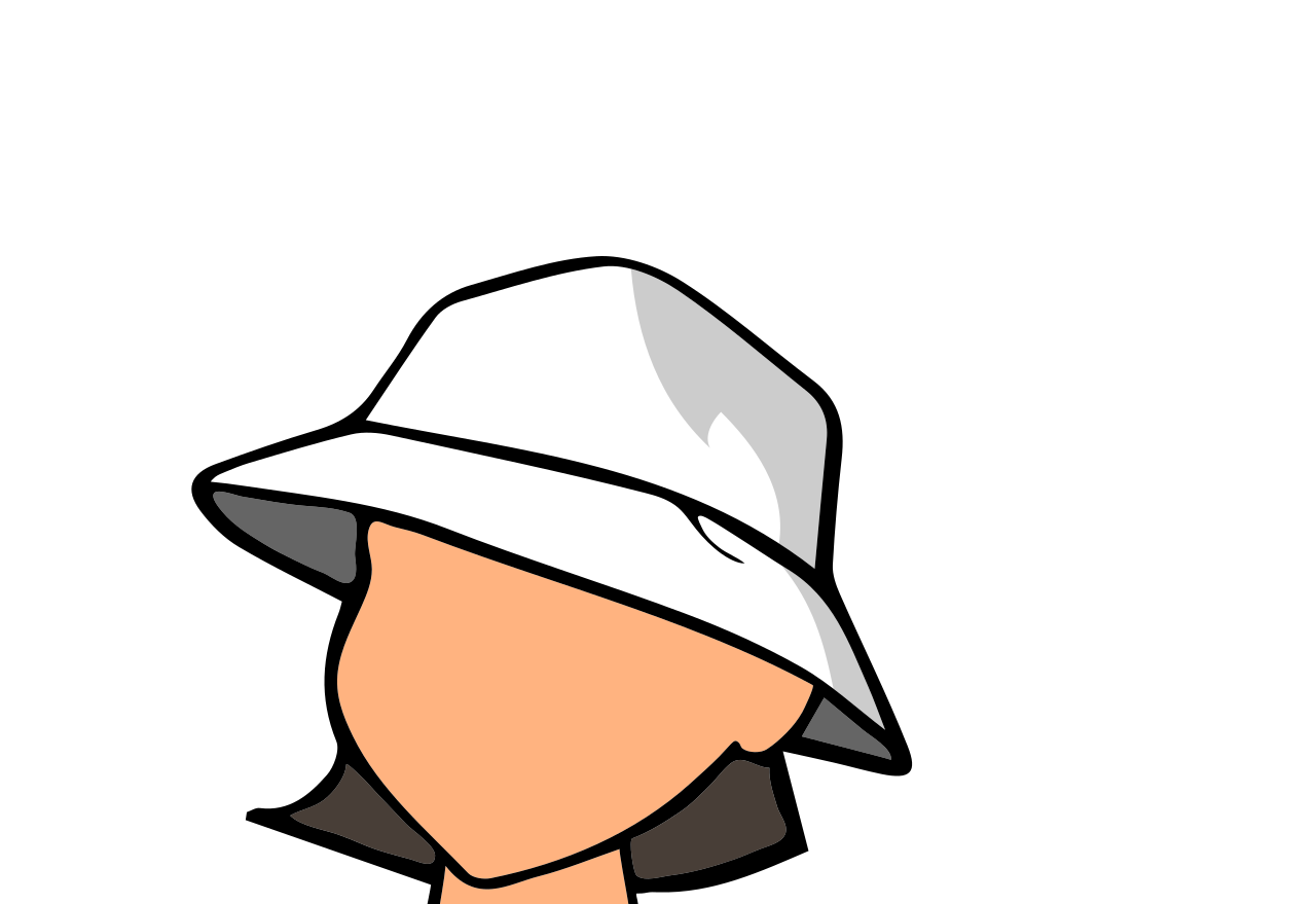 Bucket Clip Art 28, - Bucket Hat Template Png (1280x879)