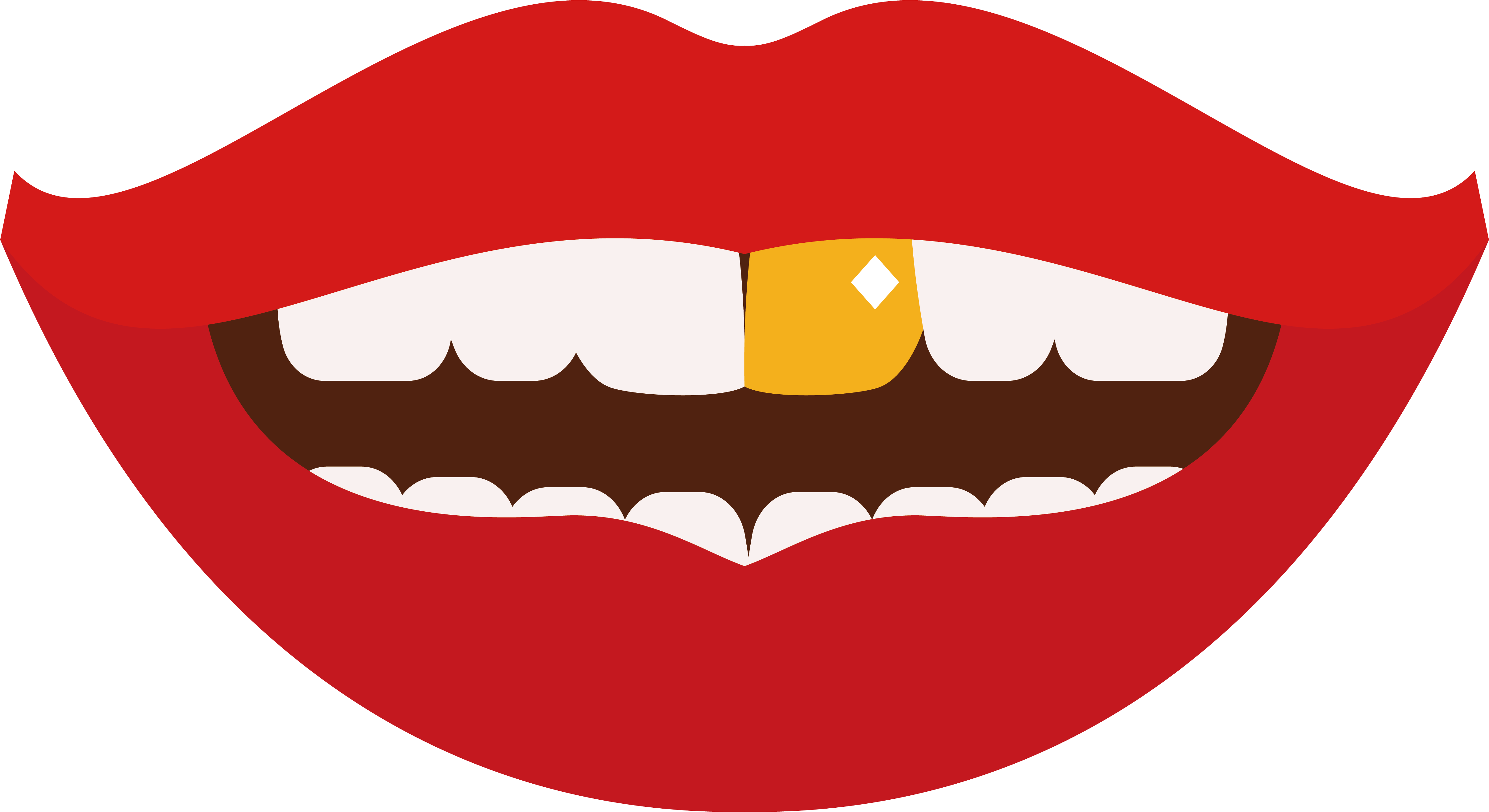 Tooth Gold Teeth Clip Art - Gold Teeth Clip (4826x2636)