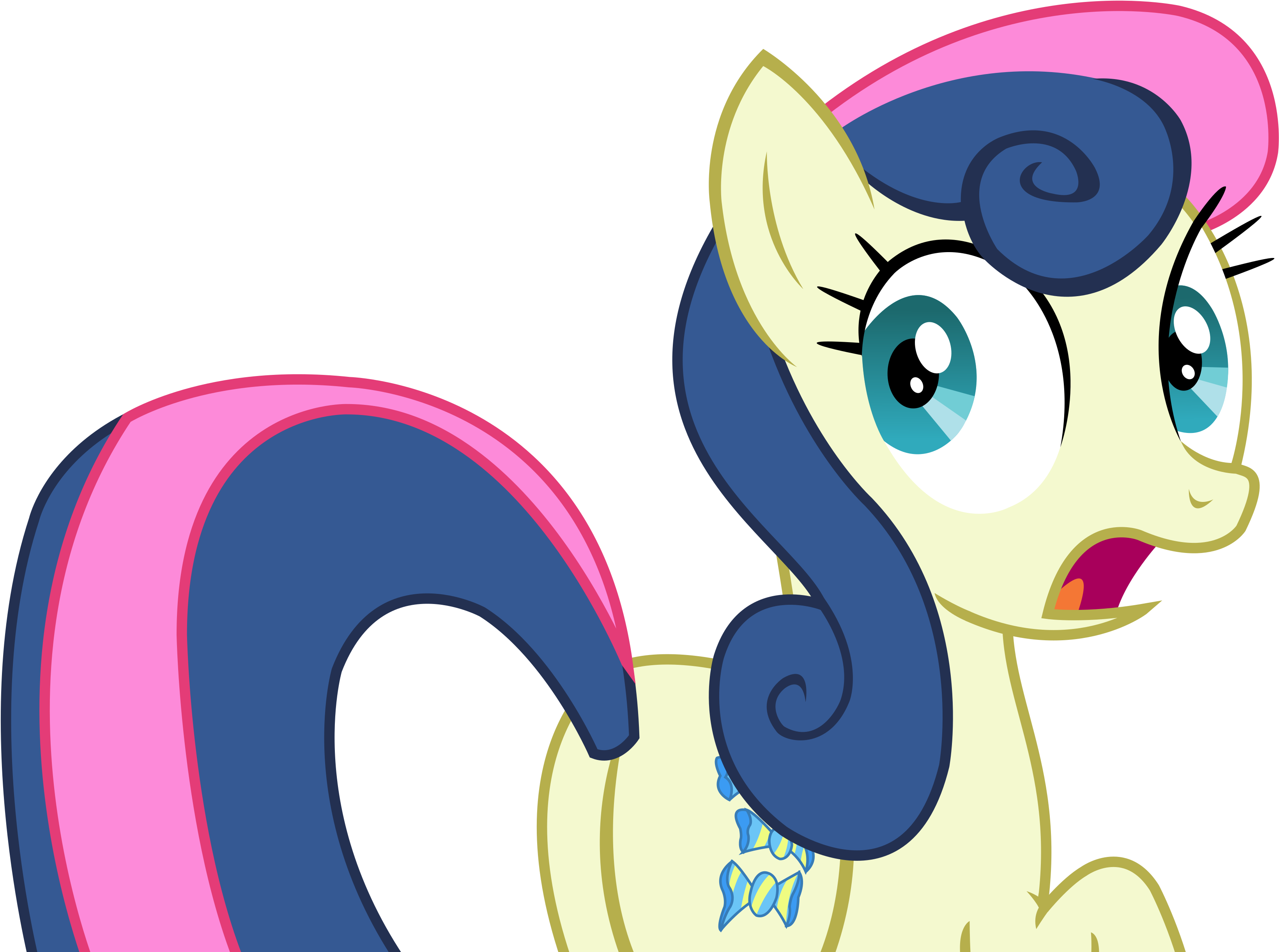 Sketchmcreations, Bon Bon, Caught, Looking Back, Open - My Little Pony Bon Bon Vector (3422x2519)