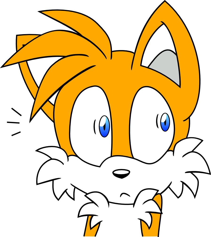 Shocked Tails Prower-vector By Efernothedragon - Miles Tails Prower Surprised (896x1007)