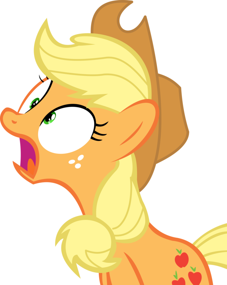 13 Shocked By Cyanlightning - Applejack Shocked (798x1001)
