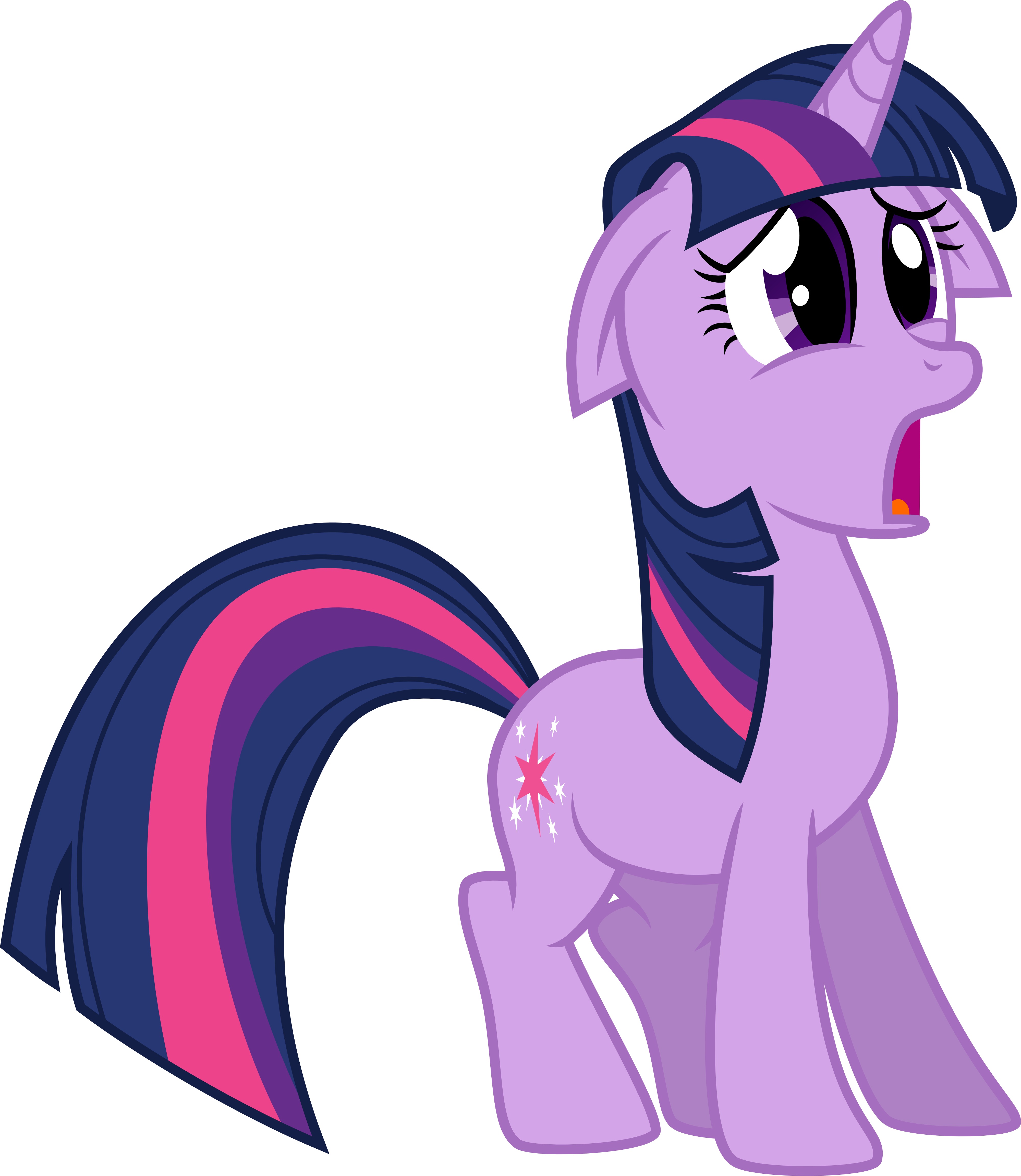 Twilight Sparkle Shocked By Jeatz-axl - Mlp Twilight Shocked Vector (4000x4607)