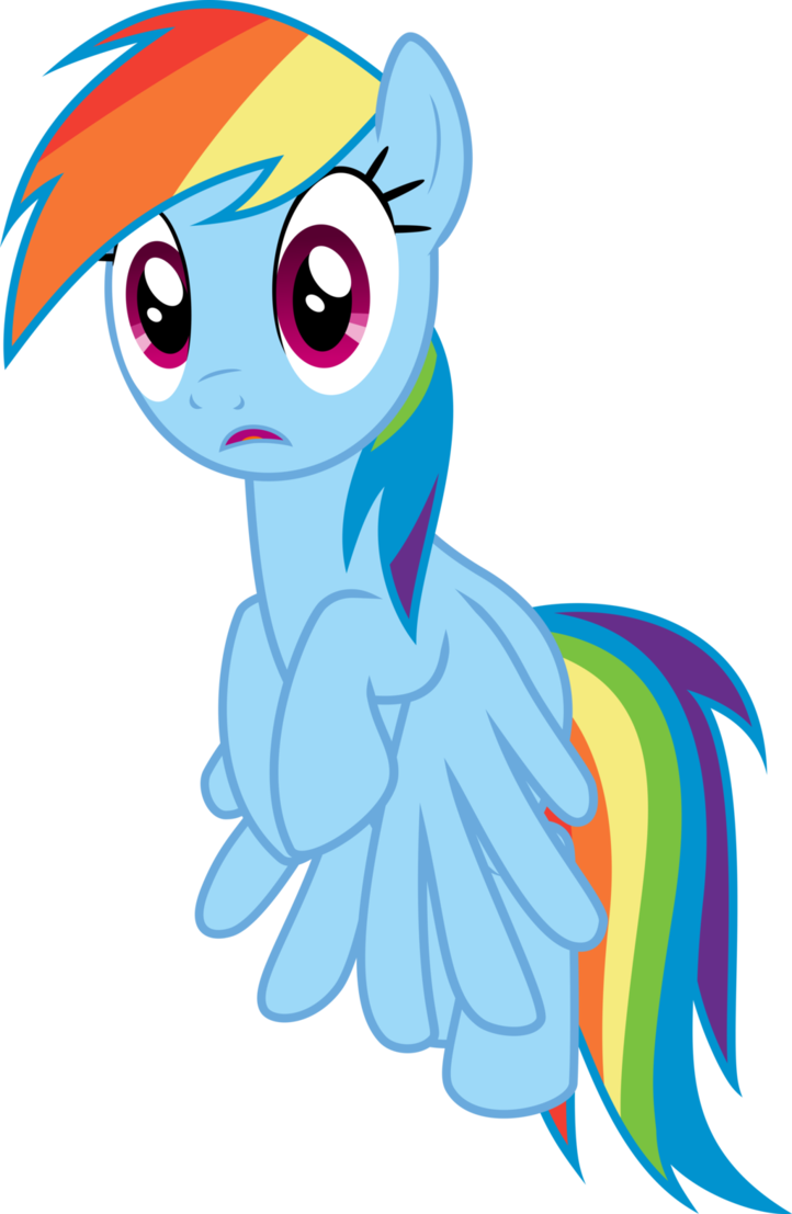 Rainbow Dash Shocked By Dusk2k - Friendship Is Magic Rainbow Dash (722x1107)