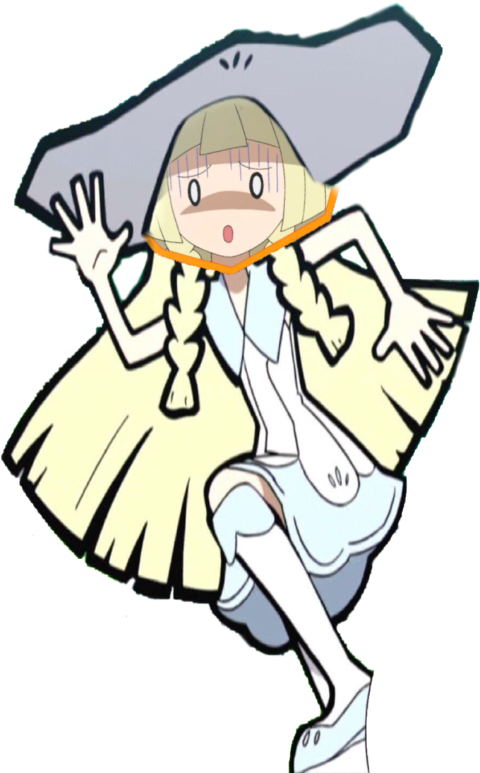 Shocked Lillie By Opnovastorm - Cartoon (696x1148)