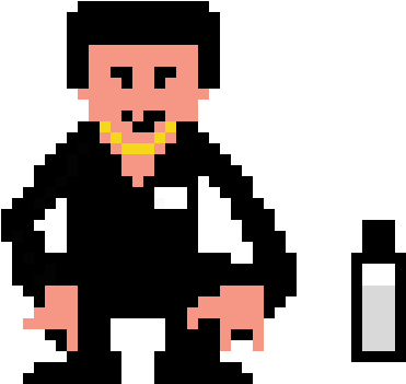 Pixel Slav Squat - Pixel Art Slav (450x410)