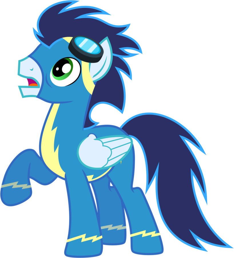 Shocked Soarin' By Chainchomp2 - Soarin Mlp Vector (860x929)