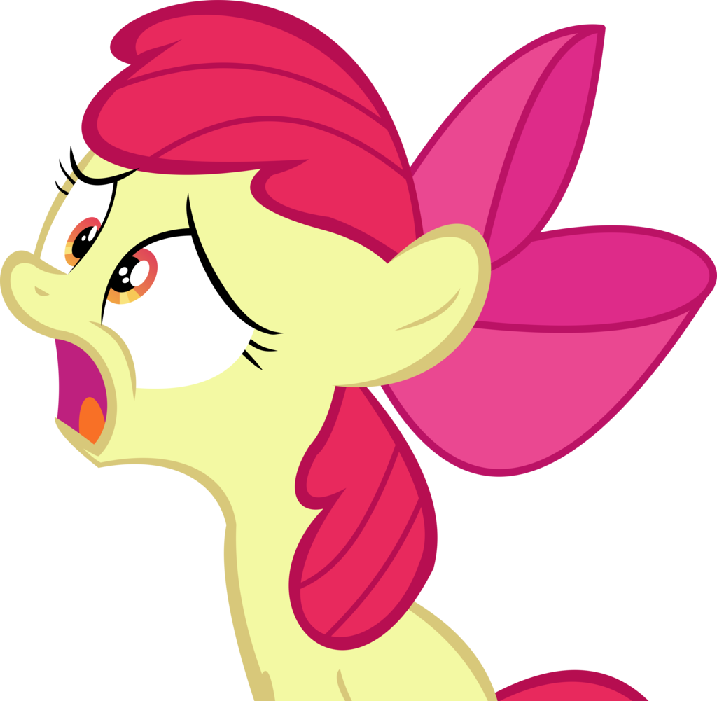 Apple Bloom Vector - Mlp Apple Bloom Shocked (1024x1001)