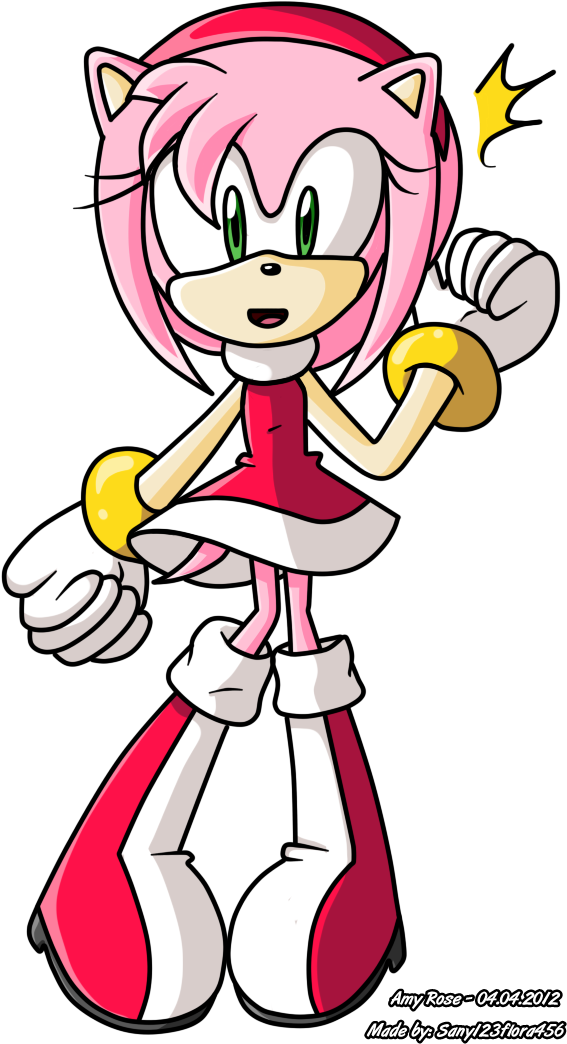 Amy Rose Look Shocked By Xxsunny Bluexx - Cartoon (592x1064)