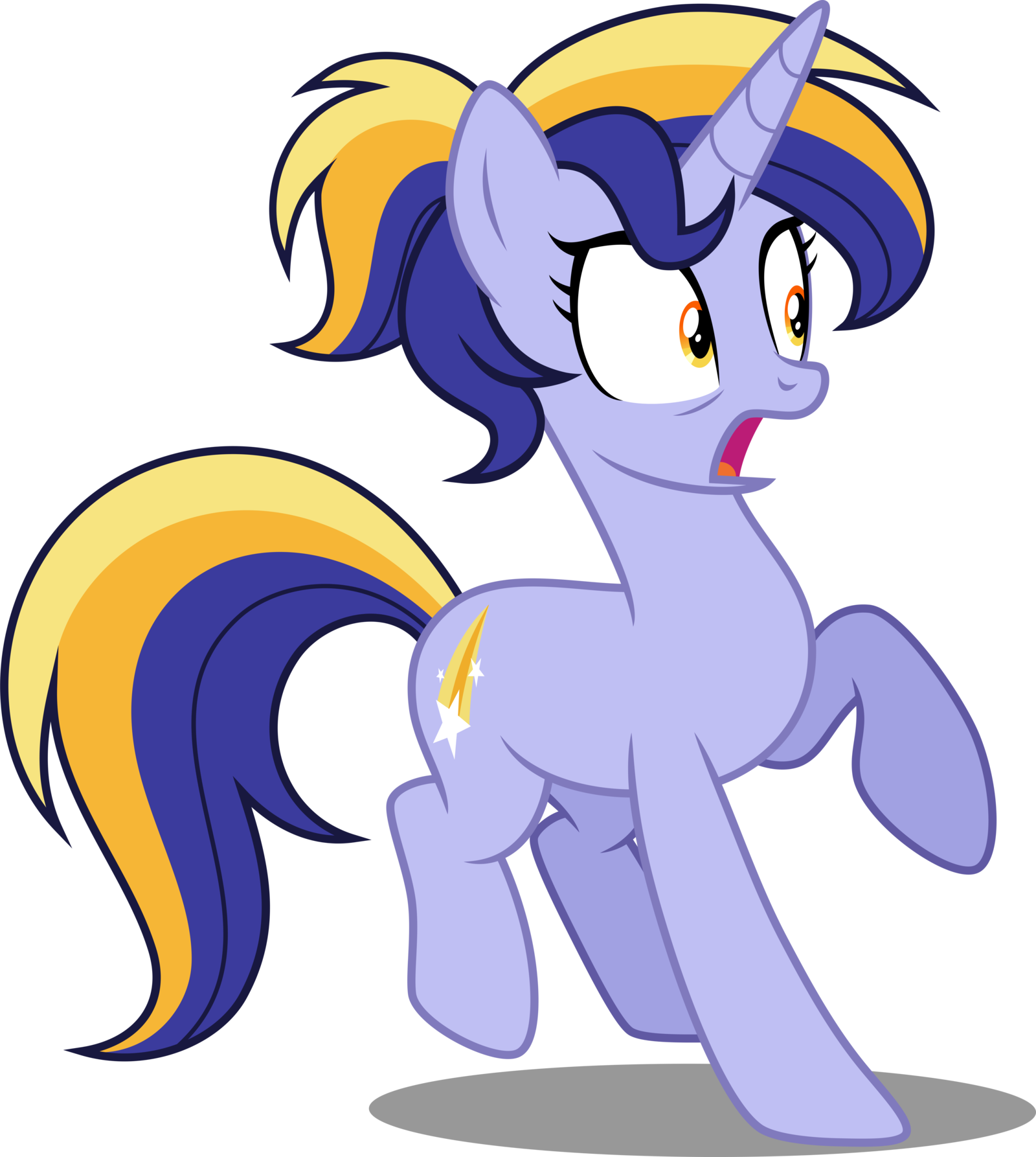 Night Star Shocked By Decprincess Night Star Shocked - Night Star Oc Mlp (1600x1786)