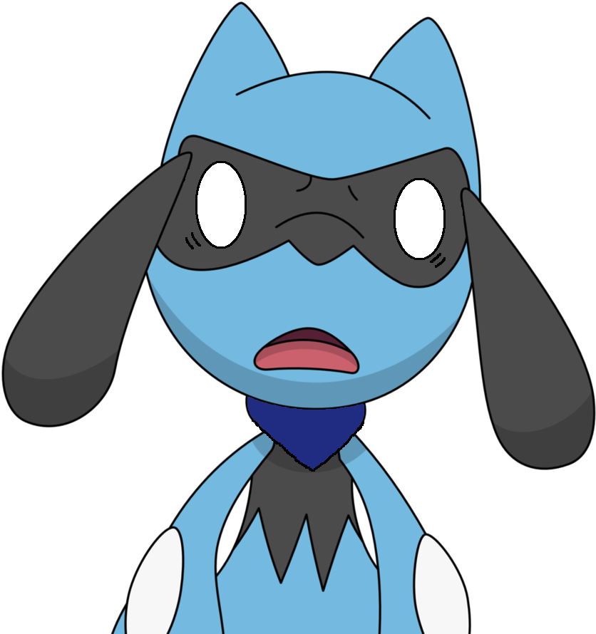 Zach The Riolu By Zach-usa - Lucario Shocked (894x894)