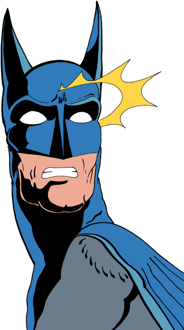Shocked Batman By Cyranoink - Cartoon (752x1061)