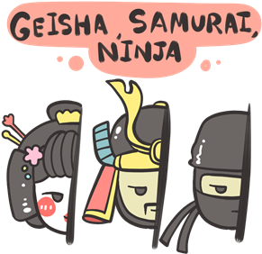 Japan - Ninja Samurai Geisha (350x350)