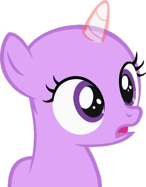 Shocked Filly By Yaribases - My Little Pony Reaction (490x629)