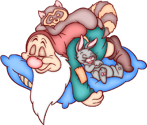 Sleepy Dwarf On Pillow - Sleepy The Dwarf (500x500)