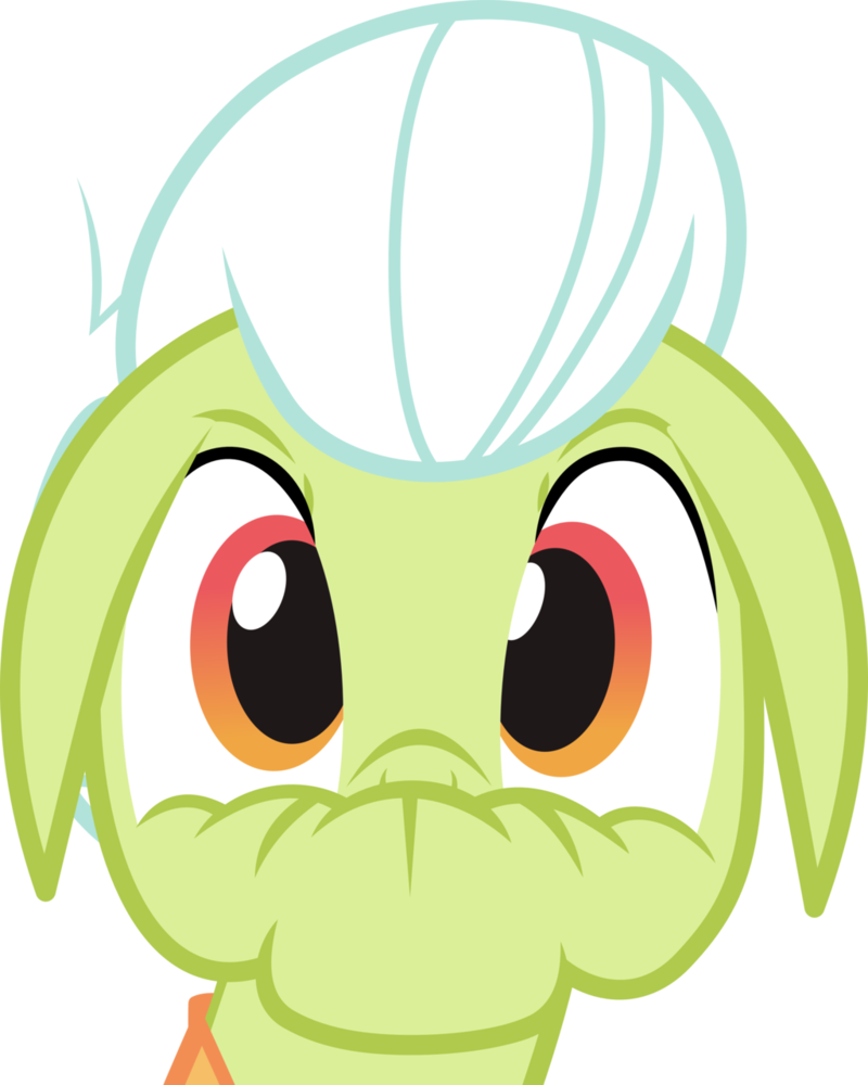 Shocked Granny Smith Vector By Thorinair - Mlp Granny Smith Face (800x1000)