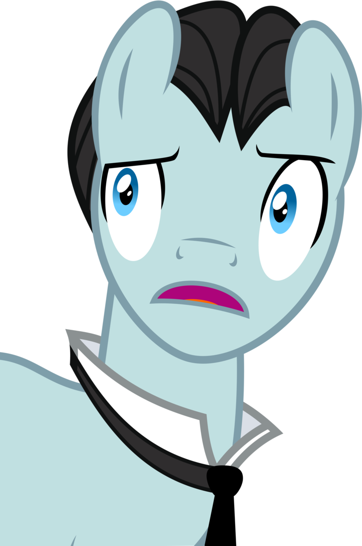 Sir Pony Shocked By Vectorizedunicorn - Cartoon (728x1098)