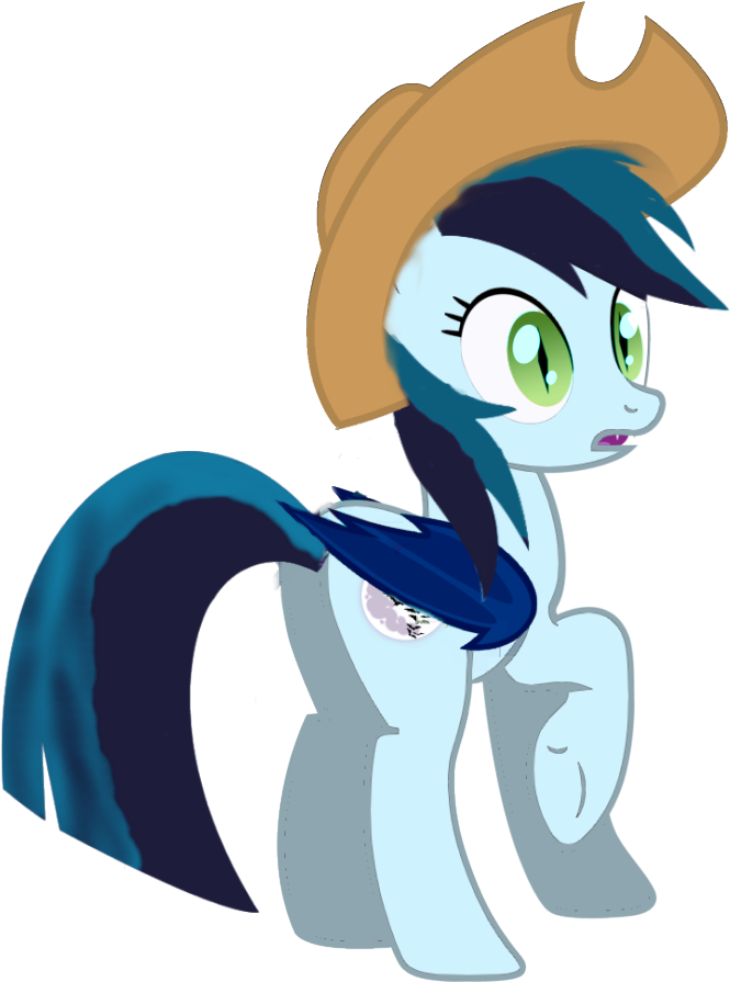 Shocked Zeph In A Cowpony Hat By Owl-parchment - Cartoon (847x943)