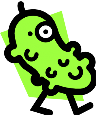 Cartoon Of Pickles Free Download Free Clip Pickle Clipart - Pickle (333x398)