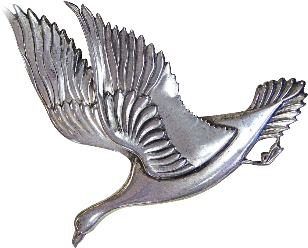 Vintage Coro Norseland Sterling Repousse Canadian Goose - Blue Jay (1024x1024)