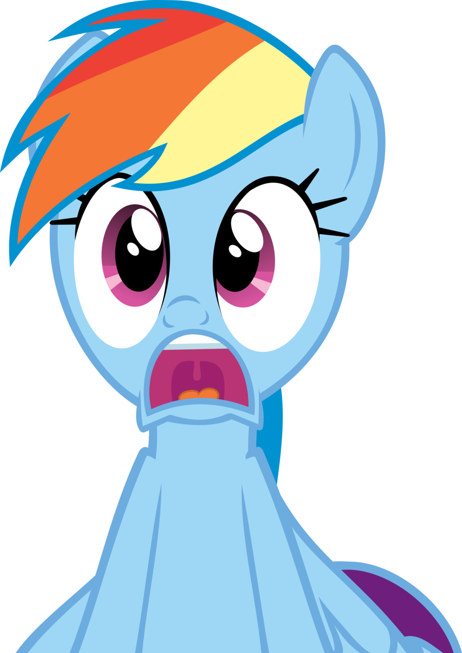 Shocked Rainbow Dash - My Little Pony Rainbow Dash Shocked.