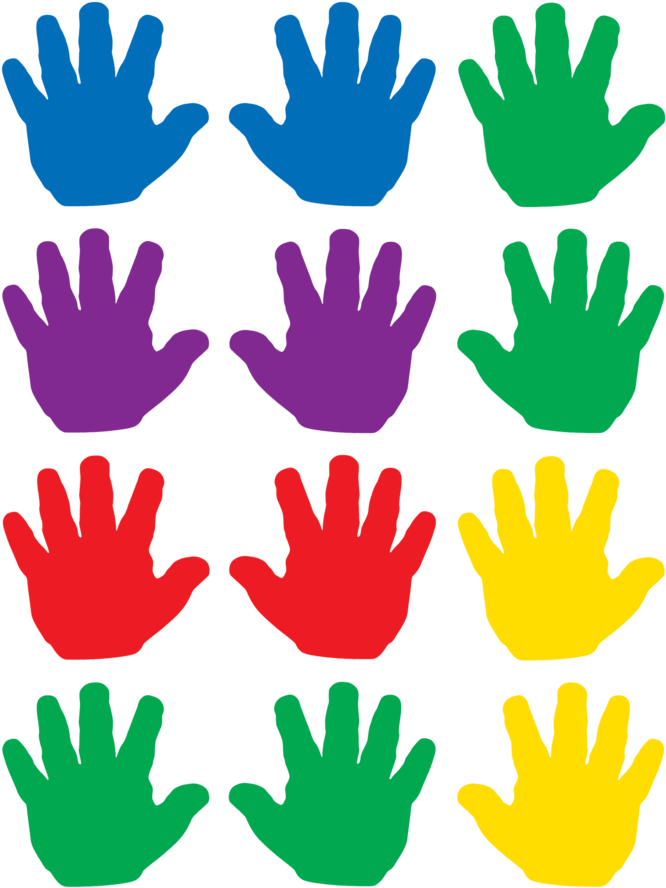 Tcr5137 Handprints Mini Accents Image - Teacher Created Resources Handprints Mini Accents (5137) (900x900)
