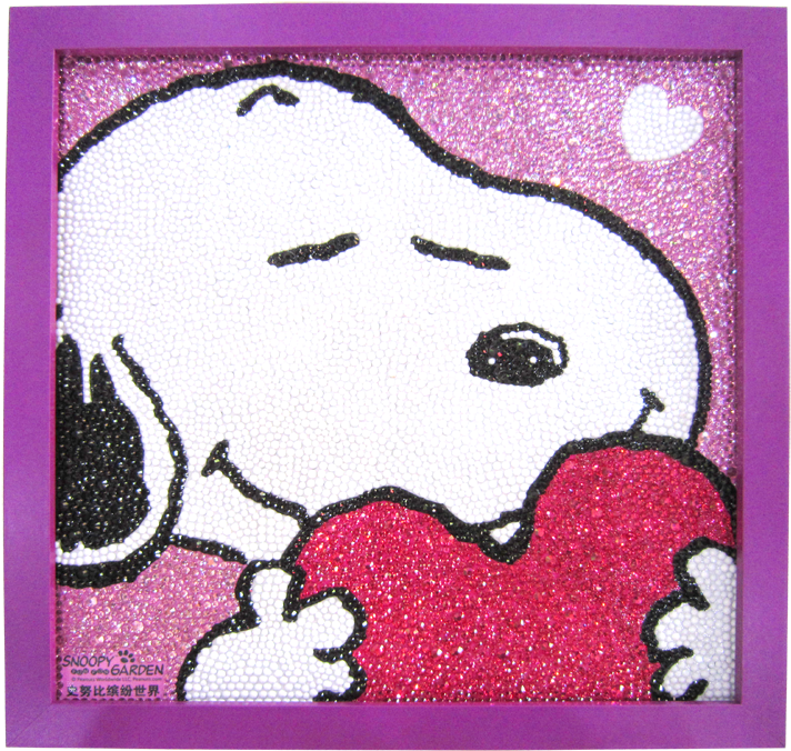 Red-heart Snoopy 5d Diamond Painting - Peanuts Snoopy (800x800)