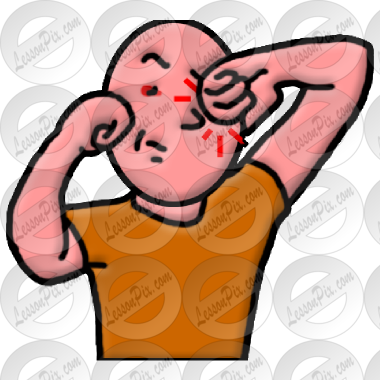 Itchy Eye Picture - Itchy Eyes Clipart (380x380)