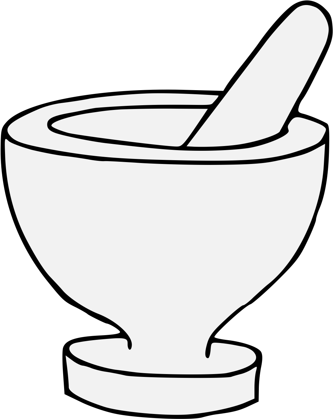 Mortar And Pestle - Art (1107x1351)