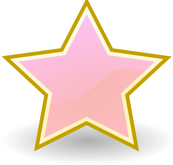 Star Baby Cliparts - Baby Pink Star Png (600x574)