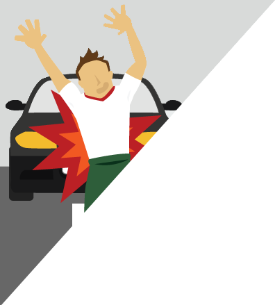 Car Accident Injuries Versus Sports Injuries - Illustration (396x439)