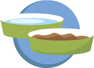 Stock Up On Quality Nutrition So He Doesn't Go Hungry - Dog Food Graphics Png (441x475)