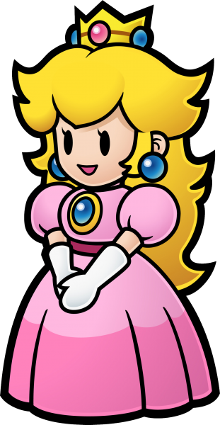 Paper Mario - Princess Peach Paper Mario (500x964)