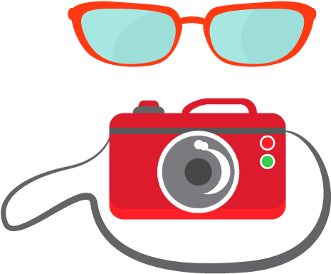 Red Glasses Camera - Red Glasses Camera (500x500)