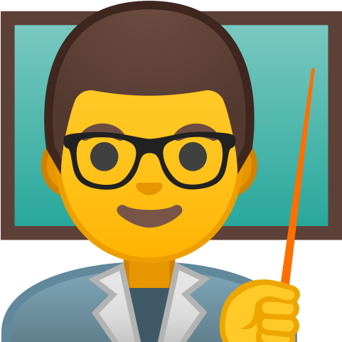 10218 Man Teacher Icon - Emoji Teacher Png (512x512)