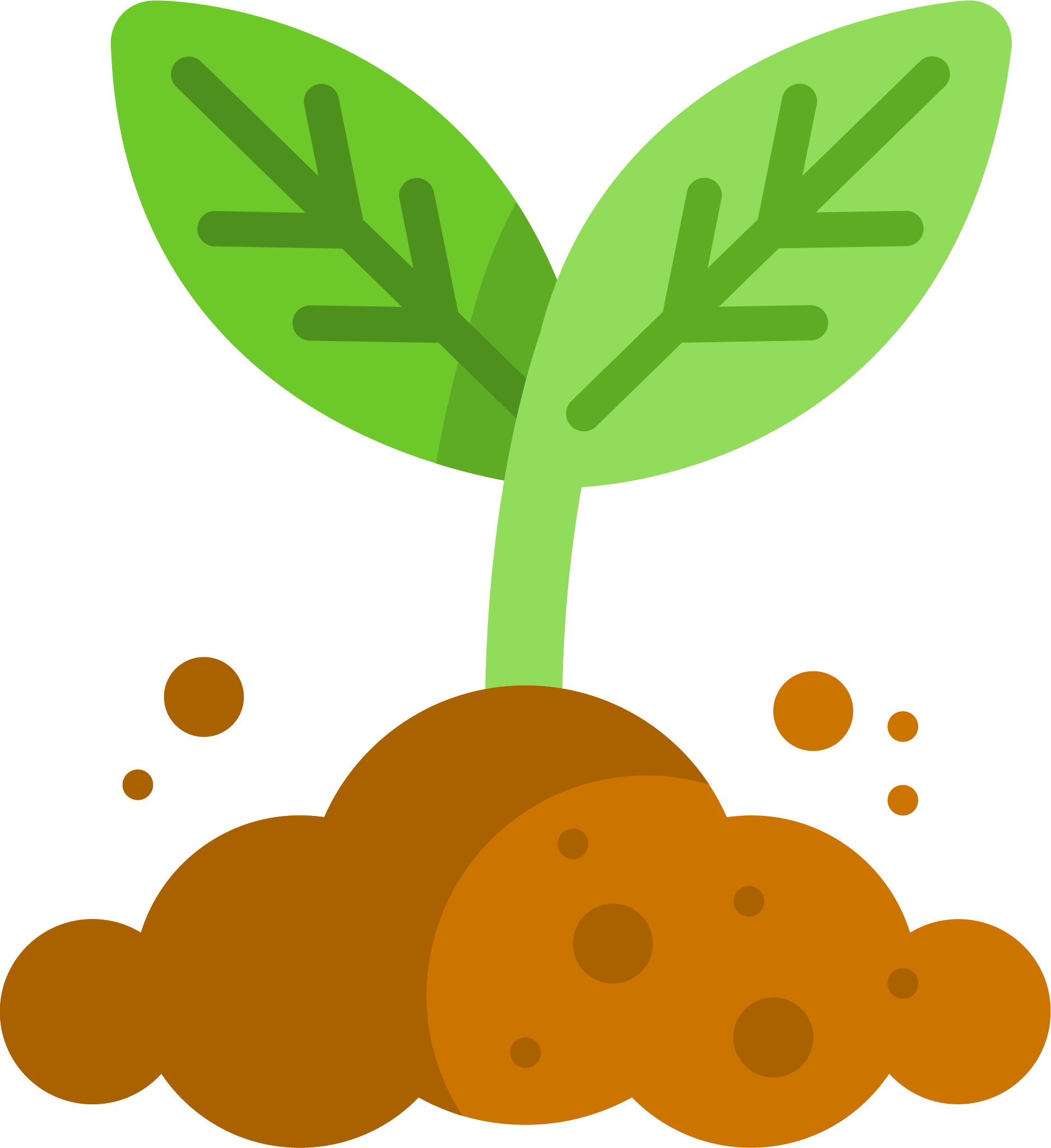 Grow Your Own - Growing Plant Cartoon Png (1876x2050)