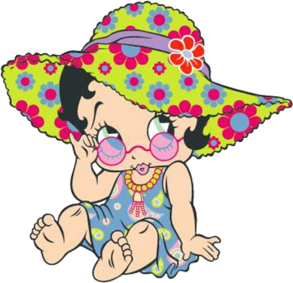 Baby Betty Boop Cartoon Clip Art Images On A Transparent - Baby Boop (600x600)