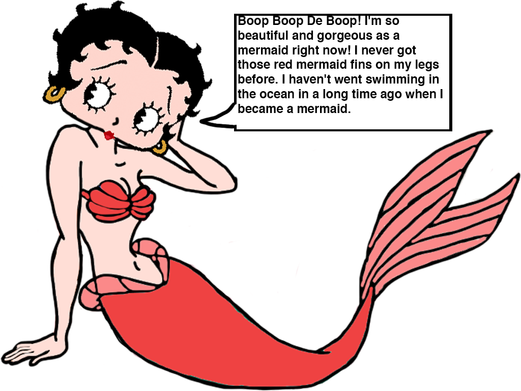 Betty Boop As A Mermaid By Darthranner83 - Betty Boop (1024x768)
