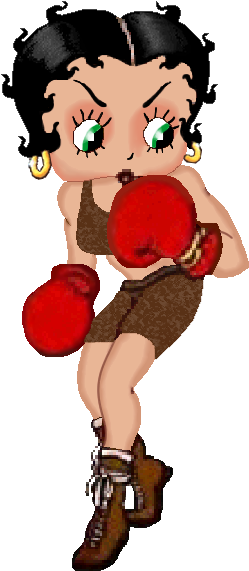 Boxer - Betty Boop Boxing (339x611)