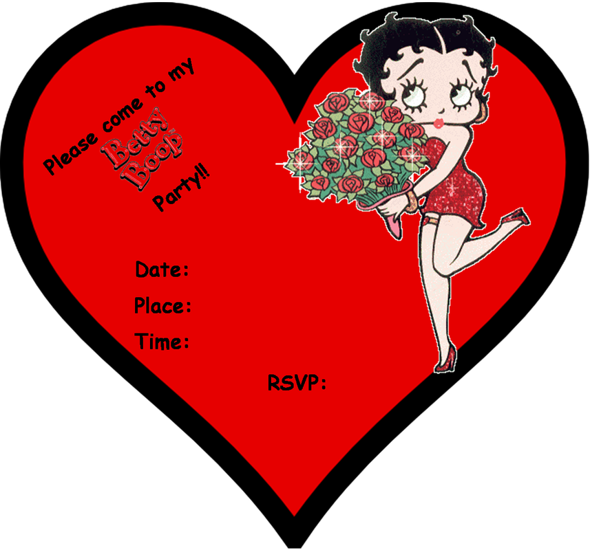 Free Printable Mini Kit In Red - Betty Boop (857x800)