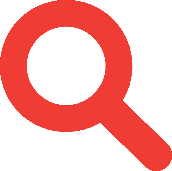 Home - Red Search Icon Png (600x598)