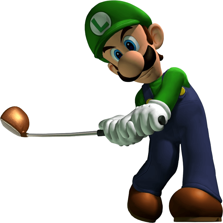 Luigi From The Official Artwork Set For - Mario Sports Superstars 3ds - Game Code - Instant Download (800x803)
