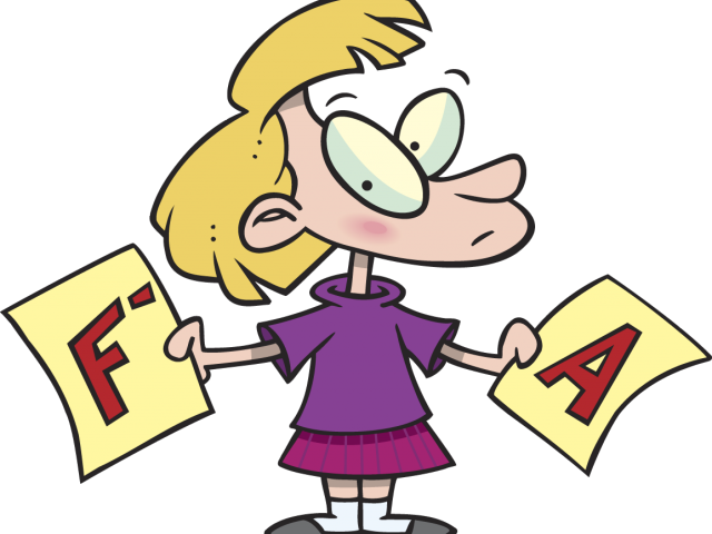 Grade Cliparts - Good Grades And Bad Grades (640x480)