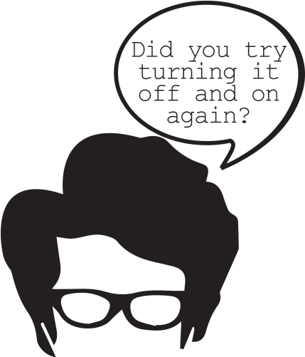 Babysitting Password Resets - Illustration (500x500)