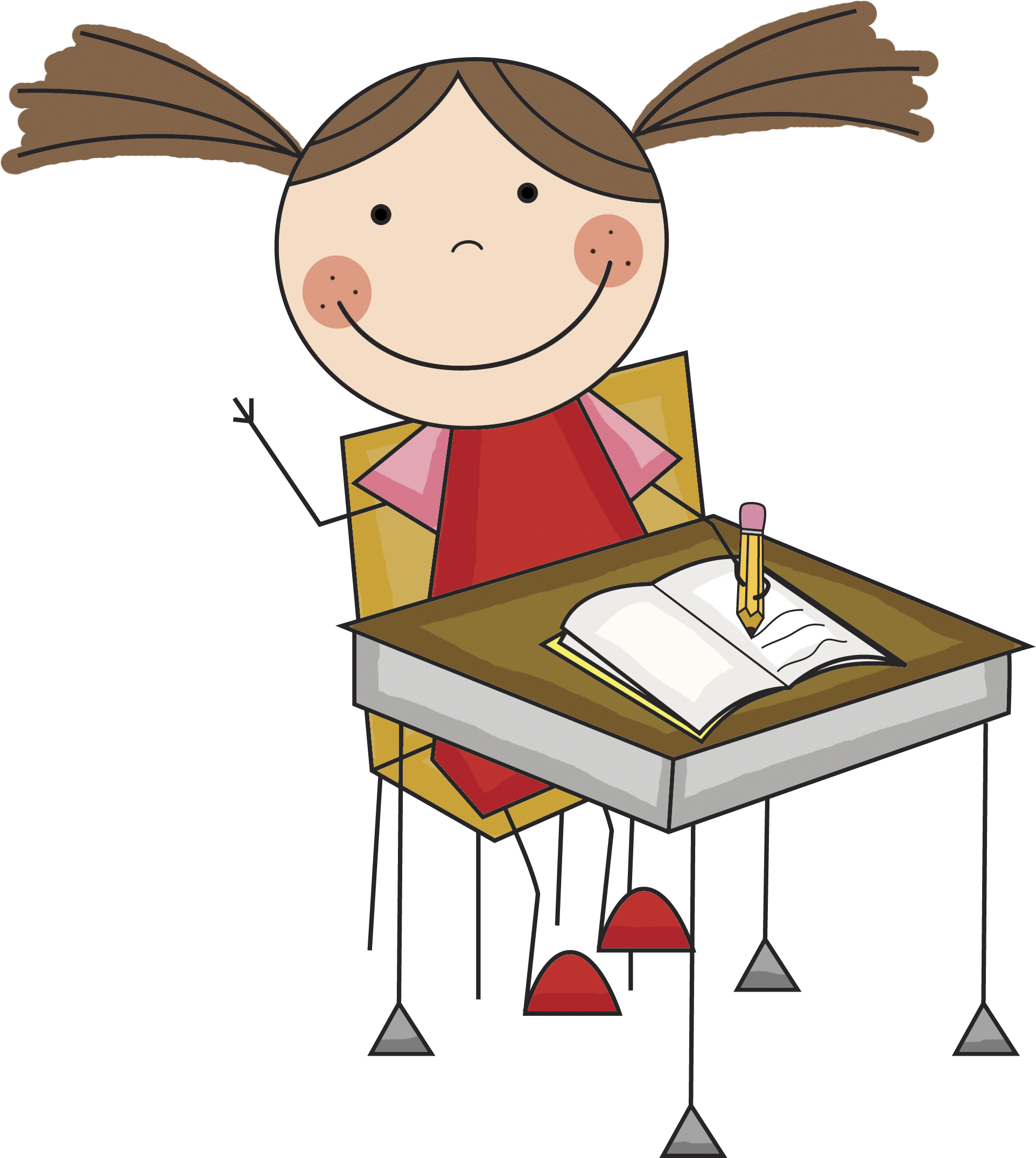 Girl Desk - Class Rules For Kindergarten (1924x2150)