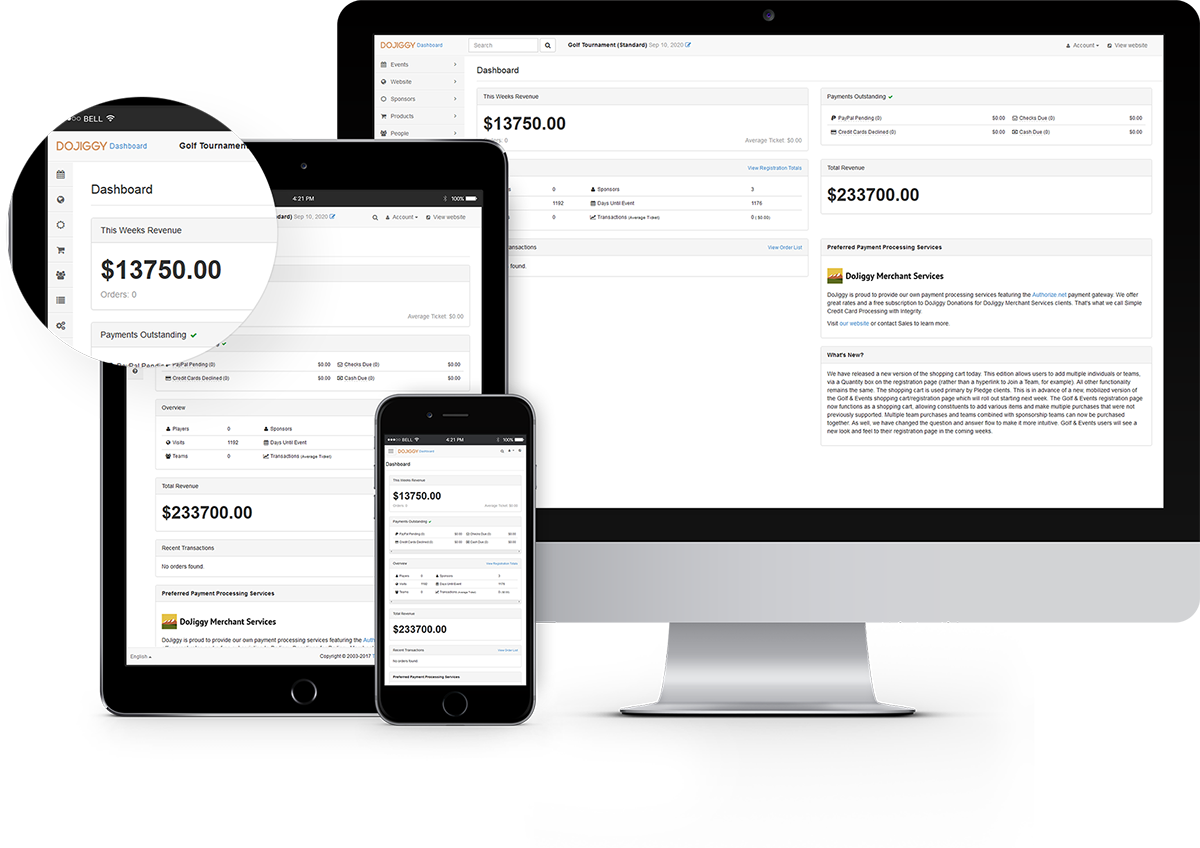 Golf Tournament Software - Web Design (1200x848)