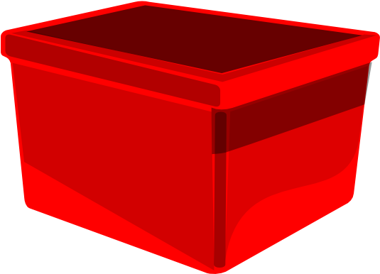 Red Bin Clip Art At Clker Com Vector Clip Art Online - Red Bin Clipart (534x599)