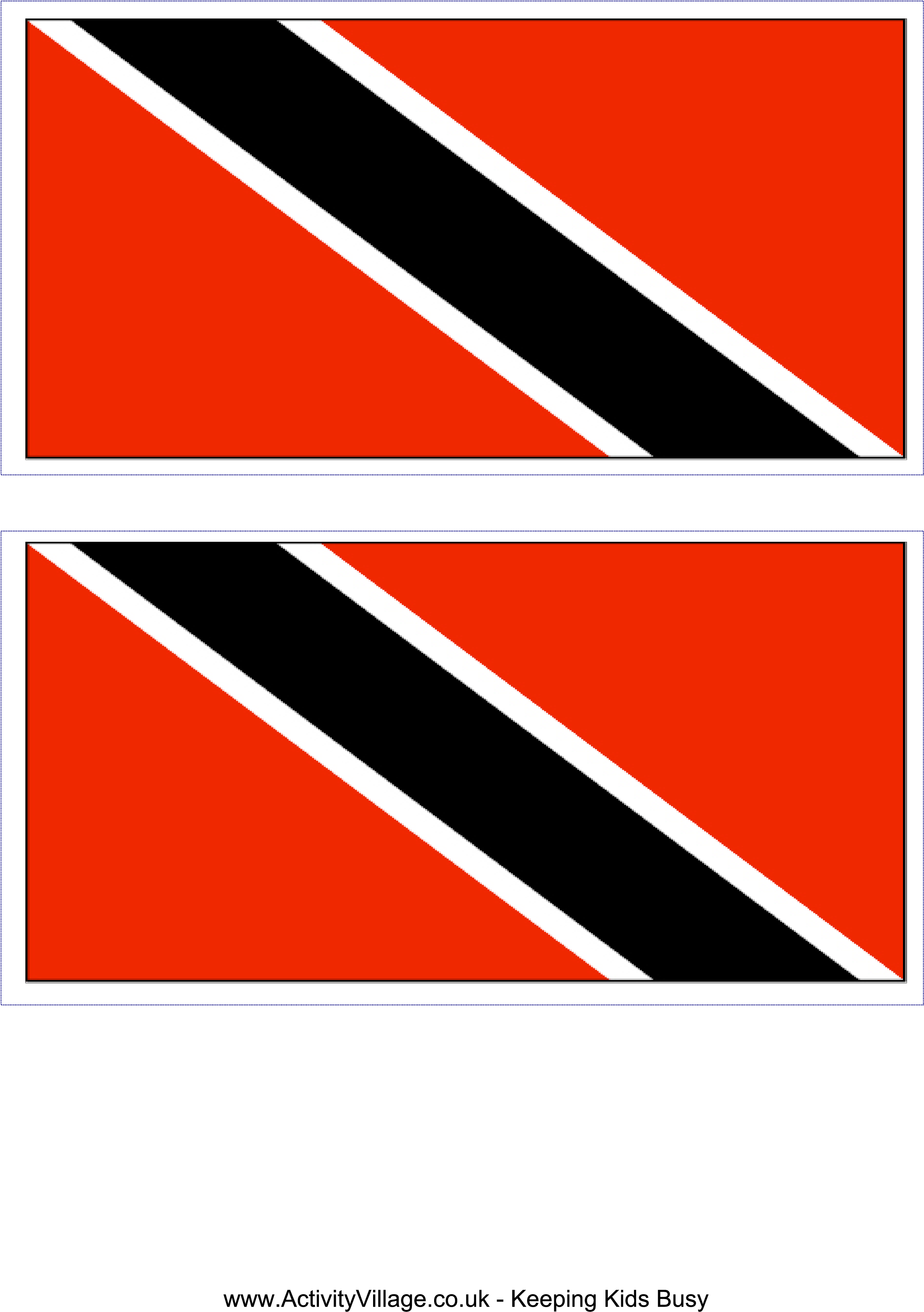 Trinidad And Tobago Flag - Democratic Republic Of Congo (2480x3508)
